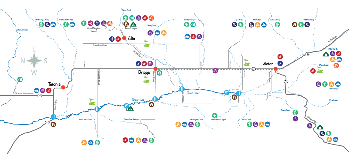 Teton Valley Recreation Map