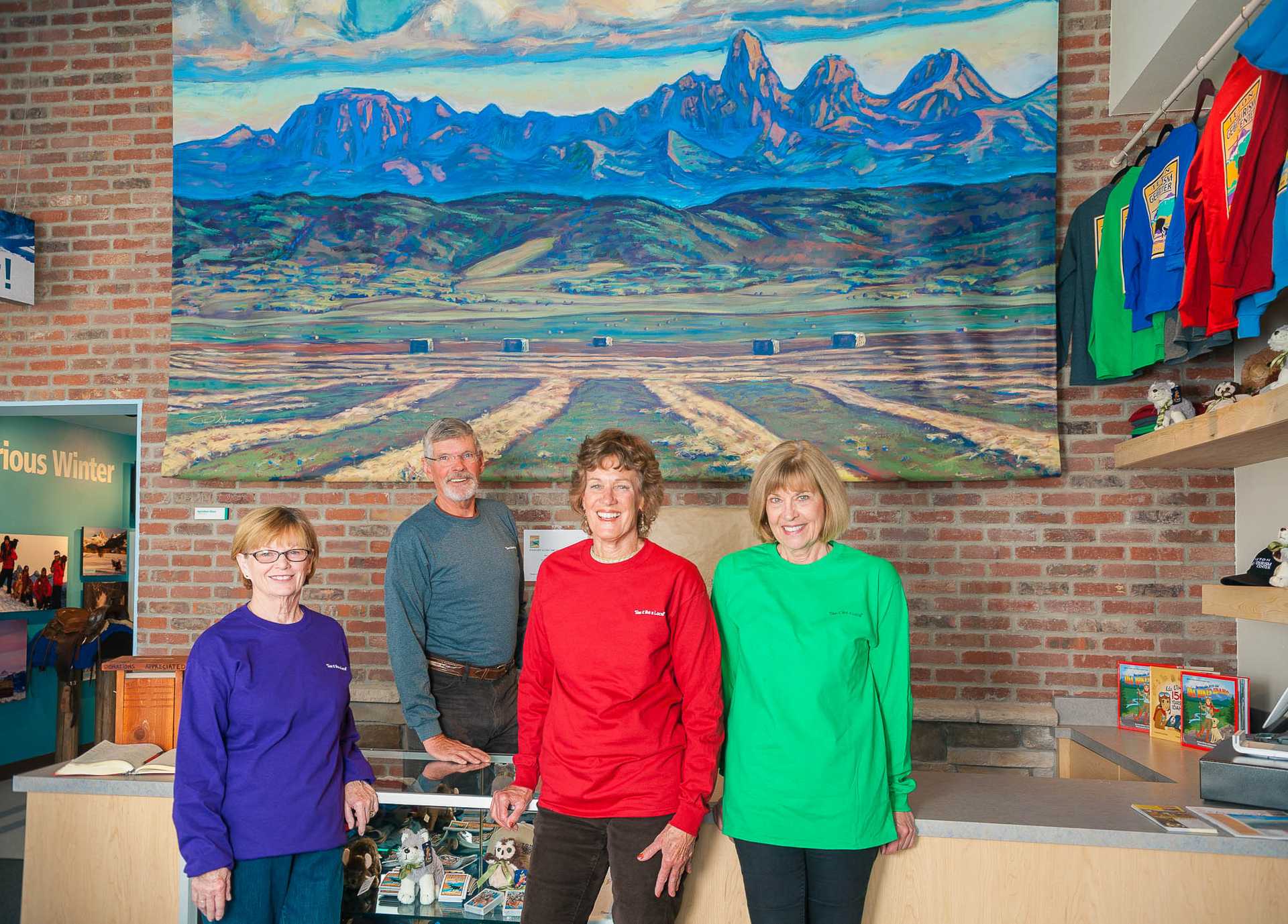 Front Desk Volunteers at Teton Geo Center