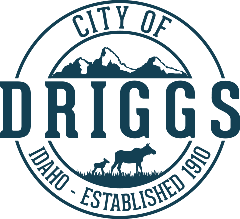 City of Driggs Blue Seal Logo