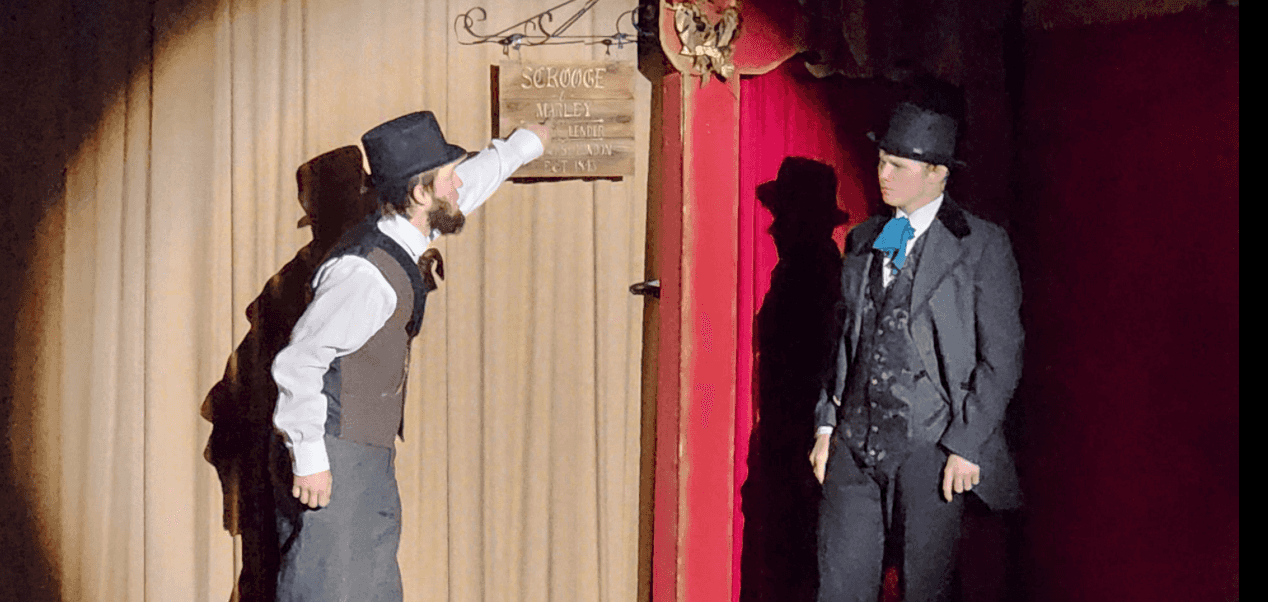 Pierres Stage where local community plays Ebenezer in Victor Idaho, in Teton Valley.