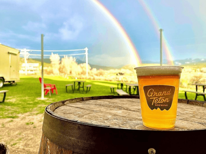 Enjoy a beet at Grand Teton Brewery, one of Teton Valley's many breweries.