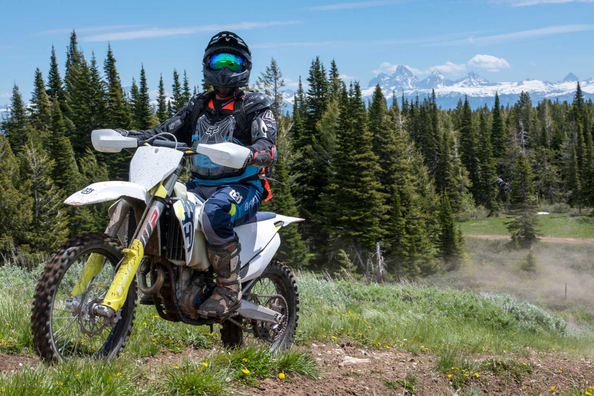 Dirt Bike the Big Hole Mountains in Victor Idaho, a part of Teton Valley, Idaho.